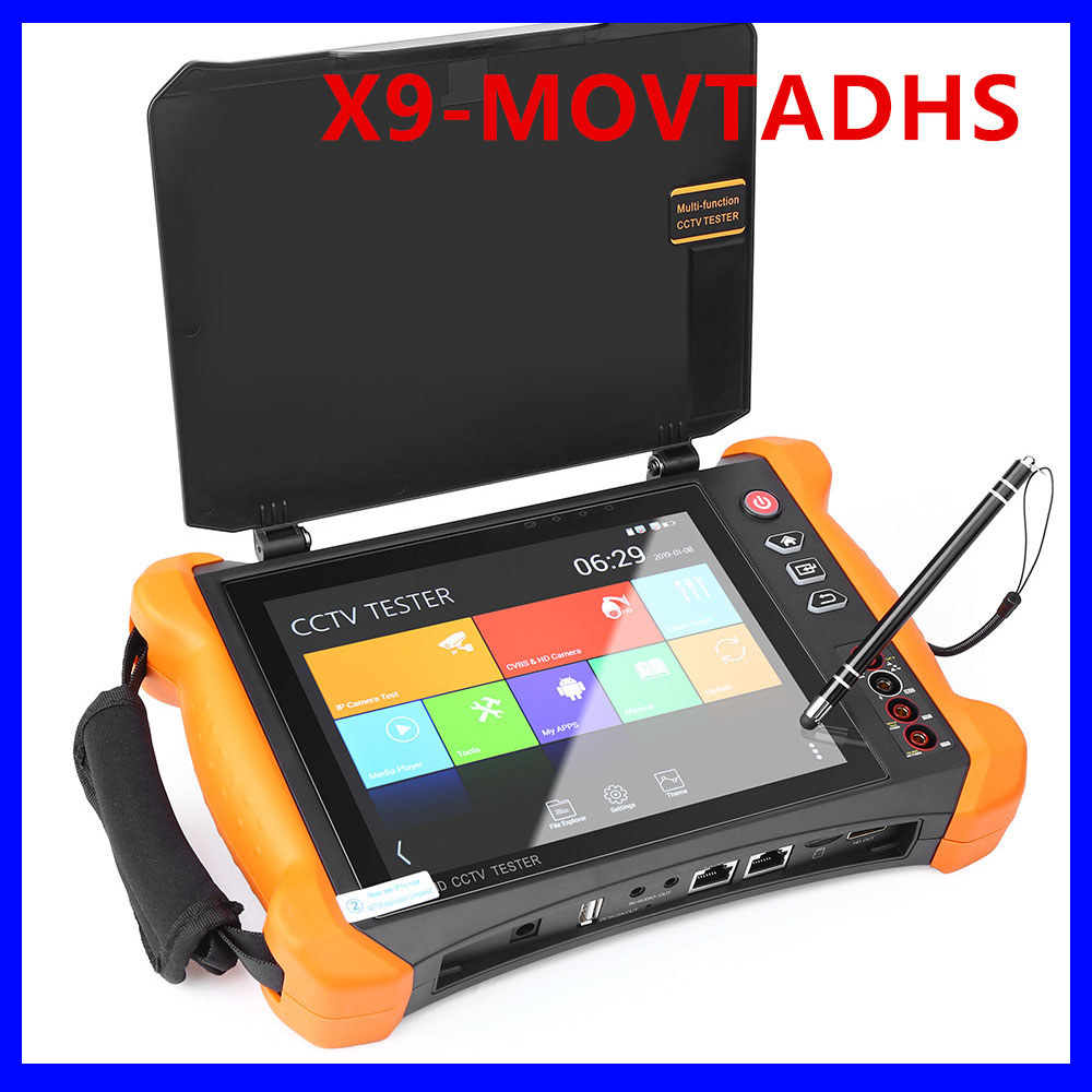 X9-ADHS X9-MOVTADHS Ip camera tester POE Cctv Tester monitor Cctv Installation tools tester cctv Ip 