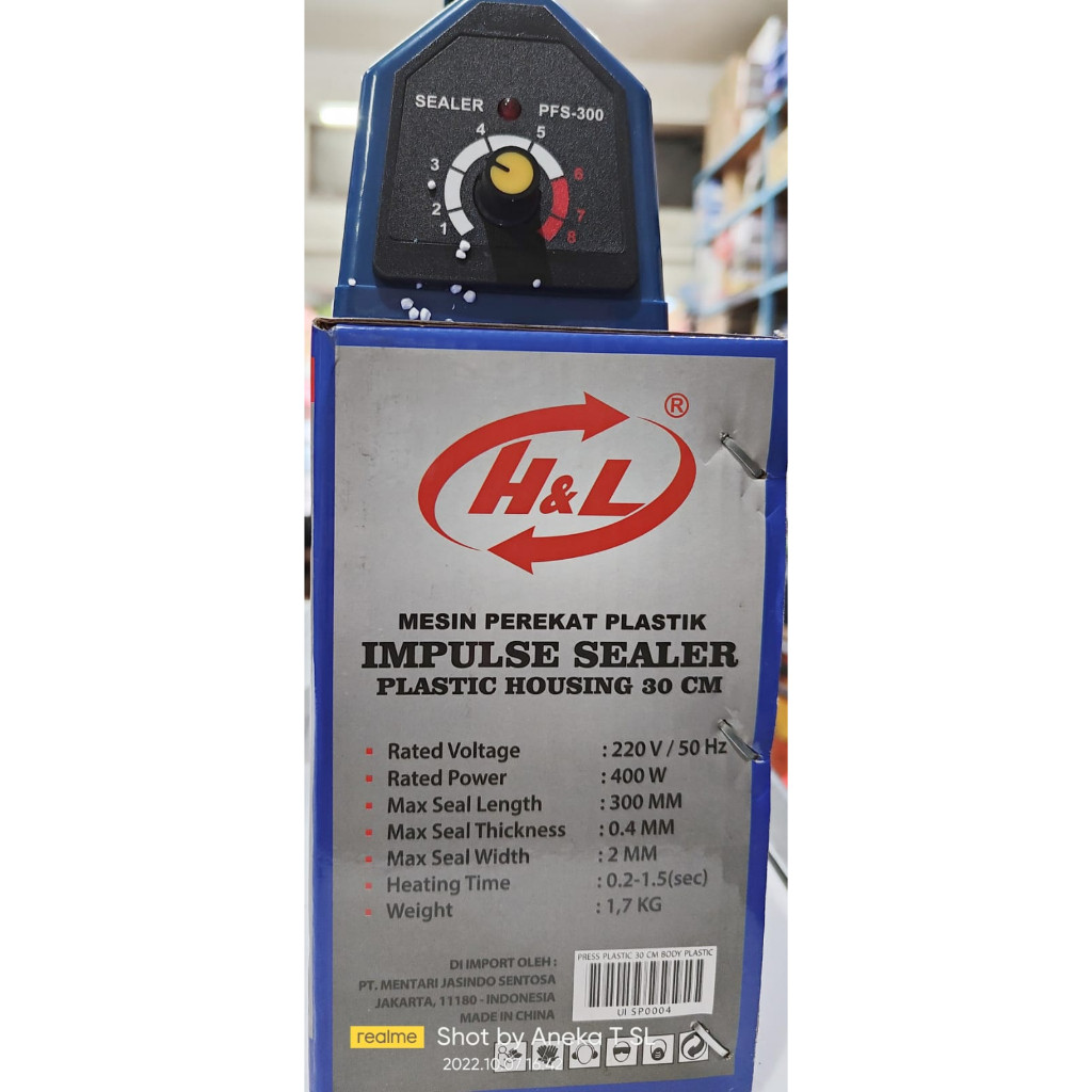 Impulse Sealer H&L HL300 Mesin Perekat Plastik 30CM H&L Press Plastik 30CM