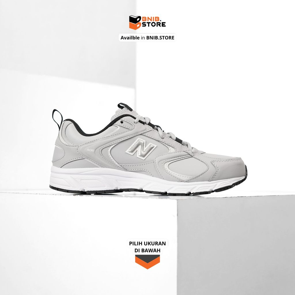 Sneakers Pria NB 408 Grey Original