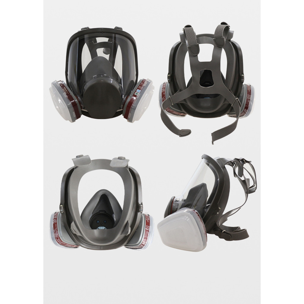 Gas Mask Full Face Mask Spray Paint Chemical Pesticide Full Face Mask Hydrogen Sulfide Gas Mask