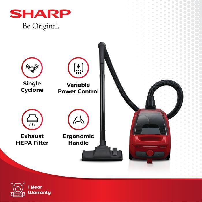 Vacuum Cleaner SHARP EC-NS18-RD / EC-NS18-BK [Dry Vacuum / 1.5L] HEPA Filter - EC-NS18-RD