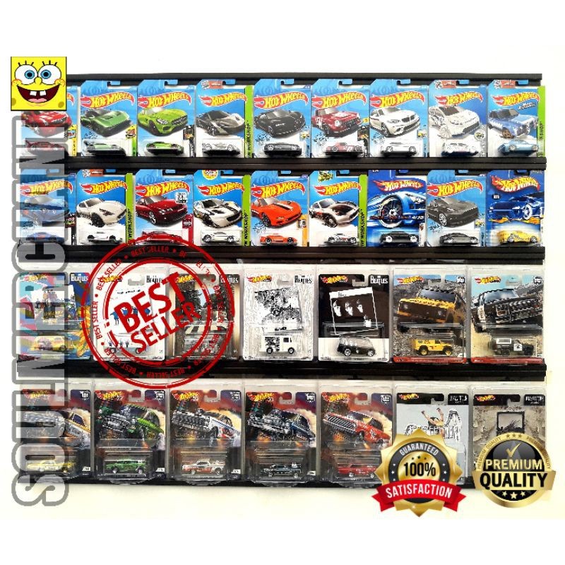 RAK HOTWHEELS DISPLAY BLISTER REGULER RETRO PREMIUM HORIZONTAL 1 m 100 cm