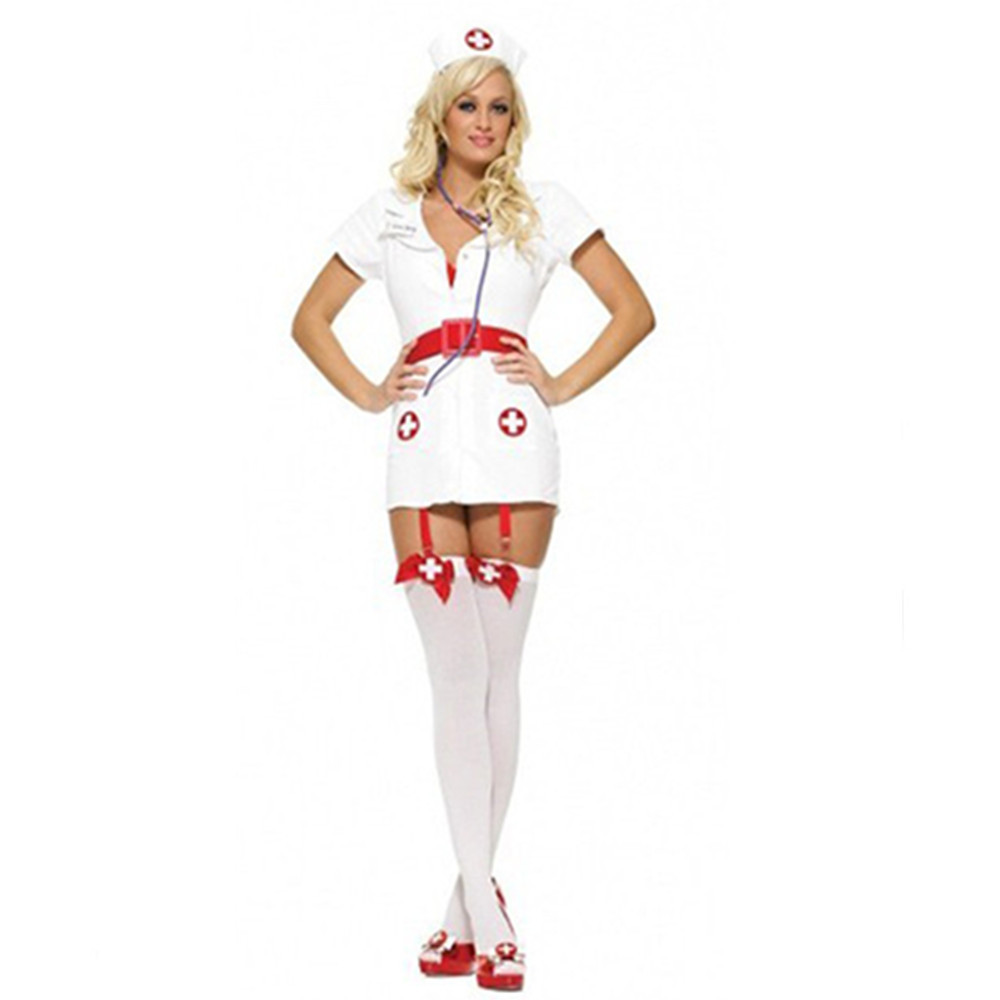 Women y Erotic Nurse Costume Dress Outfit Role Play Cosplay Doctor Uniform Set Maid Costume Games Er