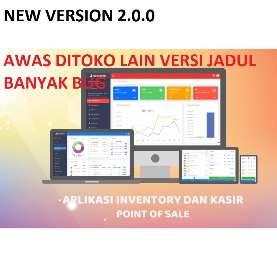 {update v2] Software Aplikasi Kasir Toko Berbasis Web Dengan PHP dan MySQL