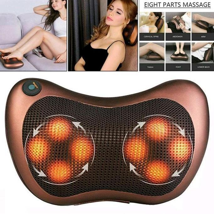Bantal Pijat Otomatis dengan Infrared dan 4 Bola Pijat Getar RDN