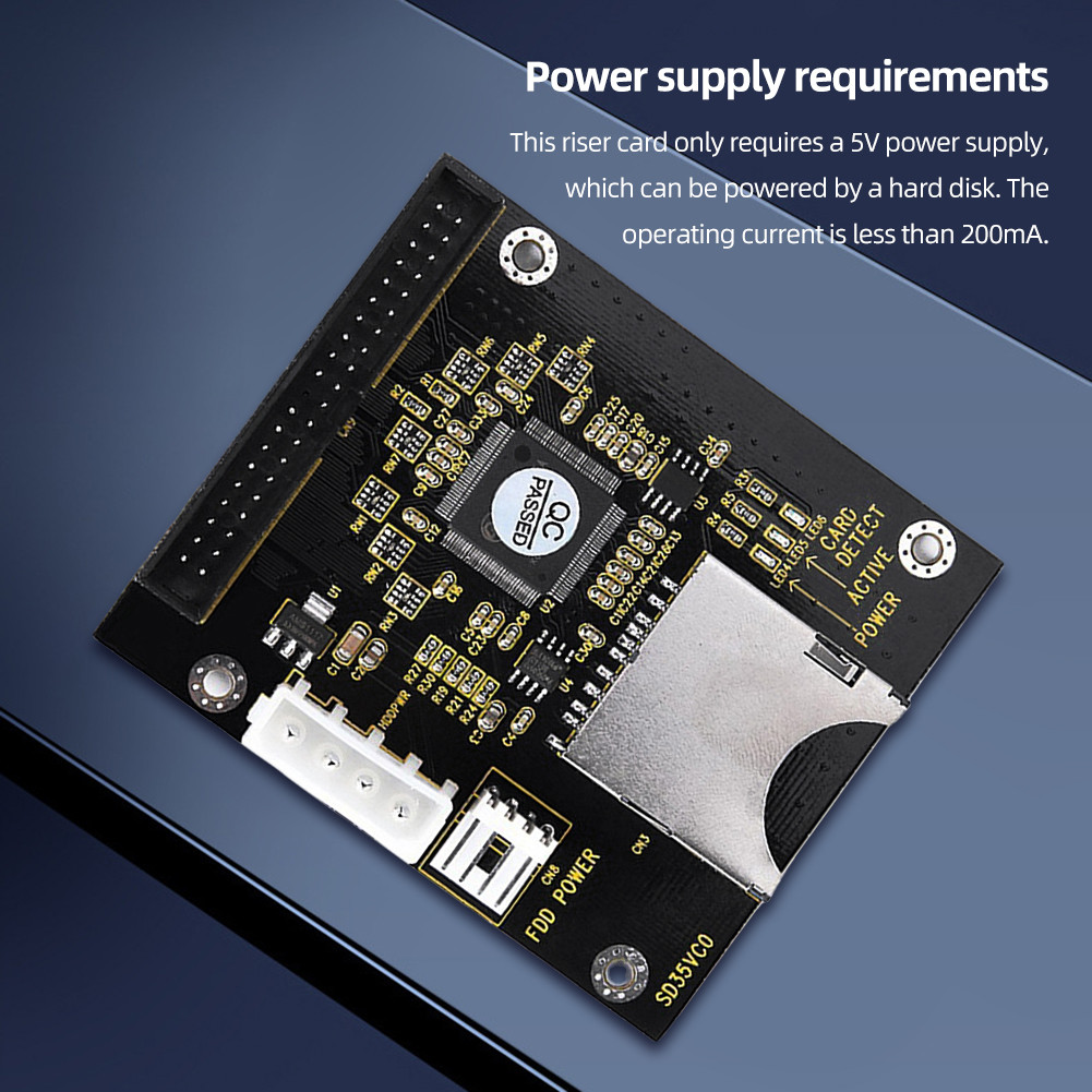 SSD Converter Card 44Pins SD To 2.5 Inch IDE 44Pins SD To 3.5 Inch IDE Memory Expansion Card Adapter