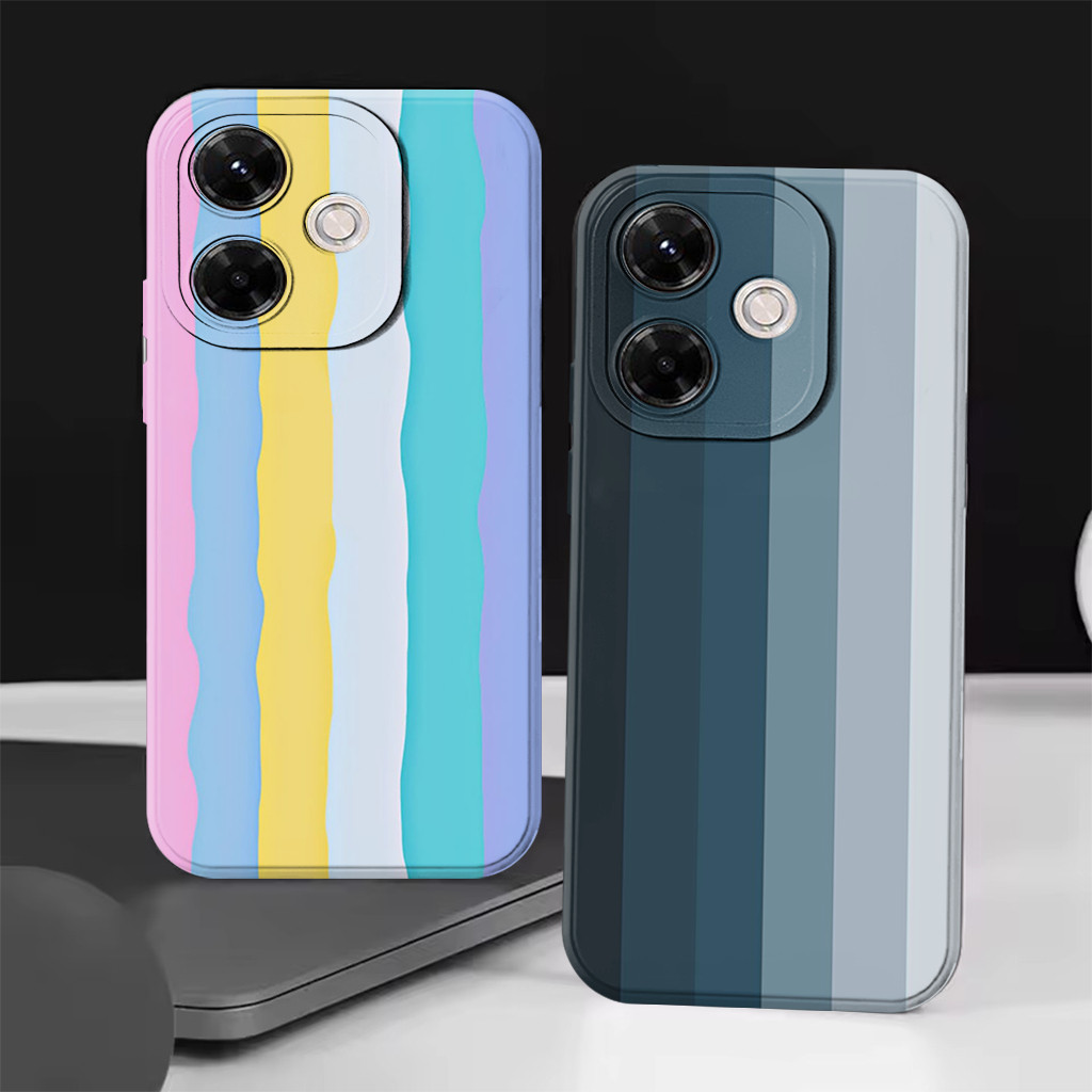 Xiaomi Redmi 13 4g 2024 / 13X Poco m6 4G - K3ren - Garis Lucu - Case - Motif P3langi Cute - Custom -