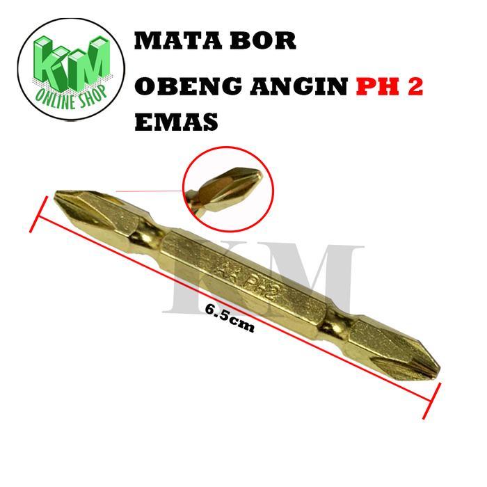 Mata obeng skrup sekrup angin PH2 (+) mata bor obeng Gypsum magnet