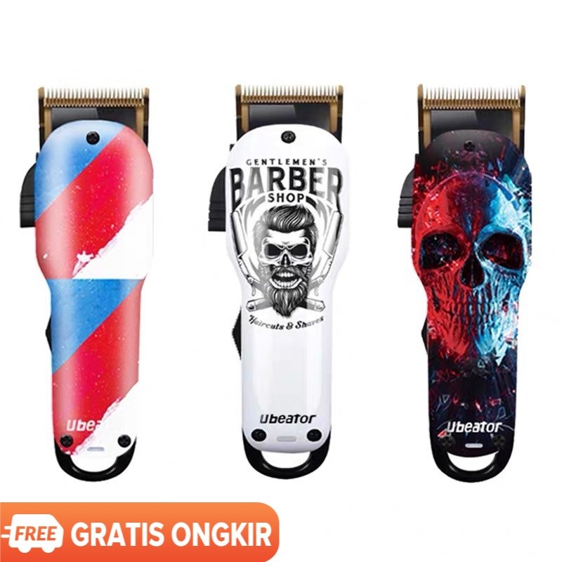 UBEATOR Alat Cukur Rambut Listrik Profesional [100-240 Volt] - Clipper Isi Ulang Tahan Lama untuk Ba