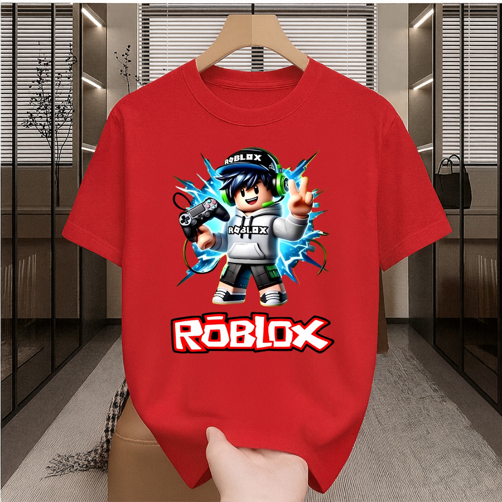Xv Kaos Roblox Kaos Anak Laki Laki Karakter game Anak Roblox Squad Baju Anak dan Dewasa Premium Kaos