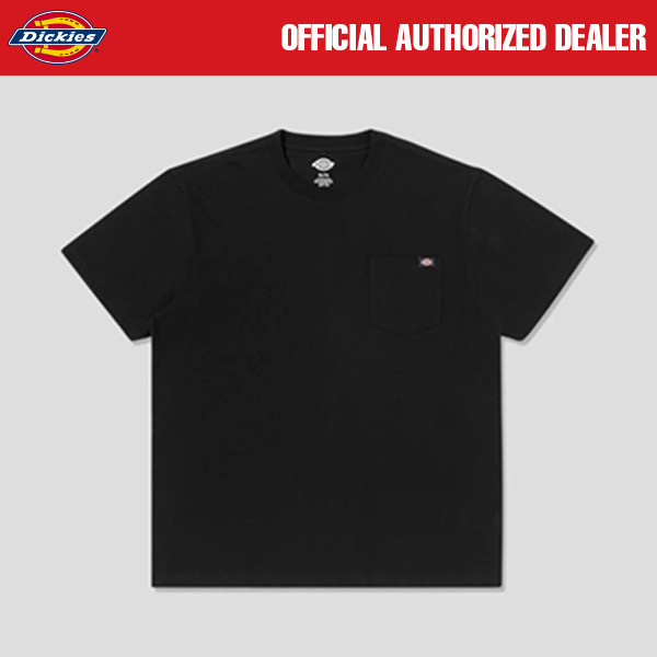 KAOS KATUN PRIA CASUAL SIMPLE LENGAN PENDEK HITAM ORIGINAL DICKIES | SS POCKET BLACK