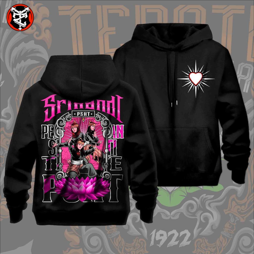 Jaket Hoodie SRIKANDI PSHT TERATE 1922 Terbaru - Banus Stiker Keren - Kaos Setia Hati Punkshter