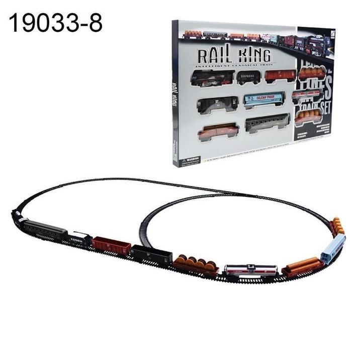 TERMURAH Mainan Anak Laki-laki 19033-8 TRACK KERETA API  RAIL KING Miniatur Kereta Api Rail King Jum
