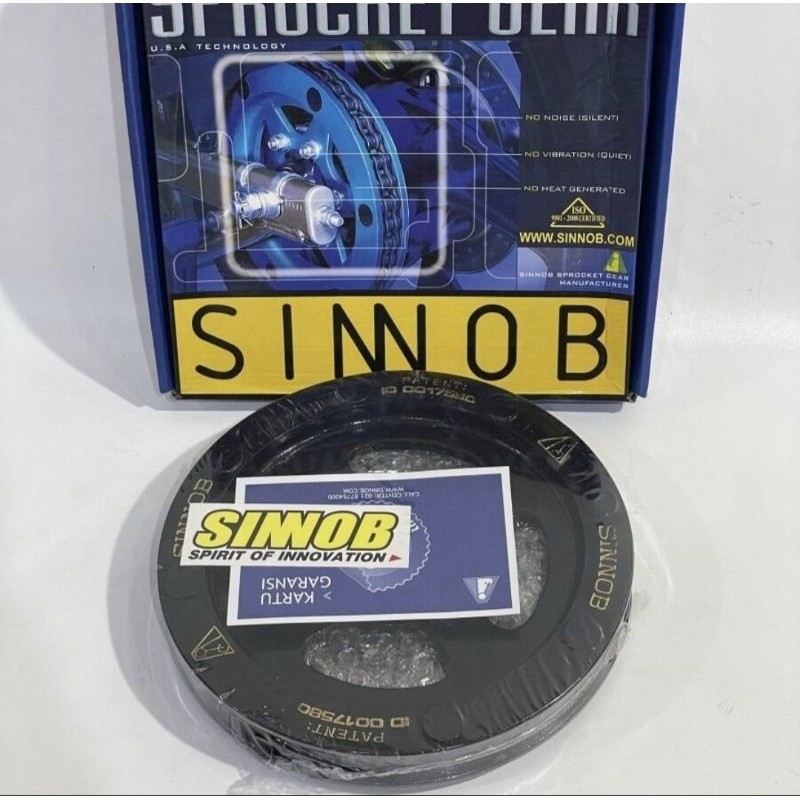 Gear Set+Rantai SinnoB YAMAHA R15 V2/ MX King/ Byson/ Xable 1Set PNP