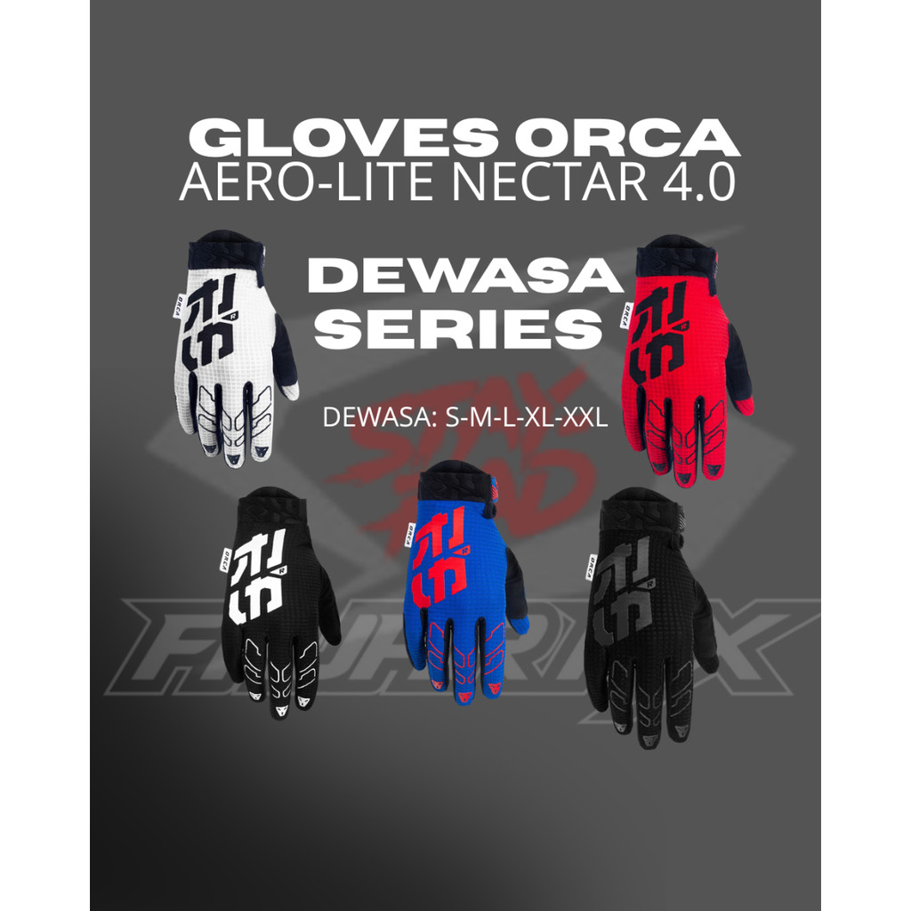 GLOVES ORCA AERO-LITE NECTAR 4.0 UNTUK DEWASA