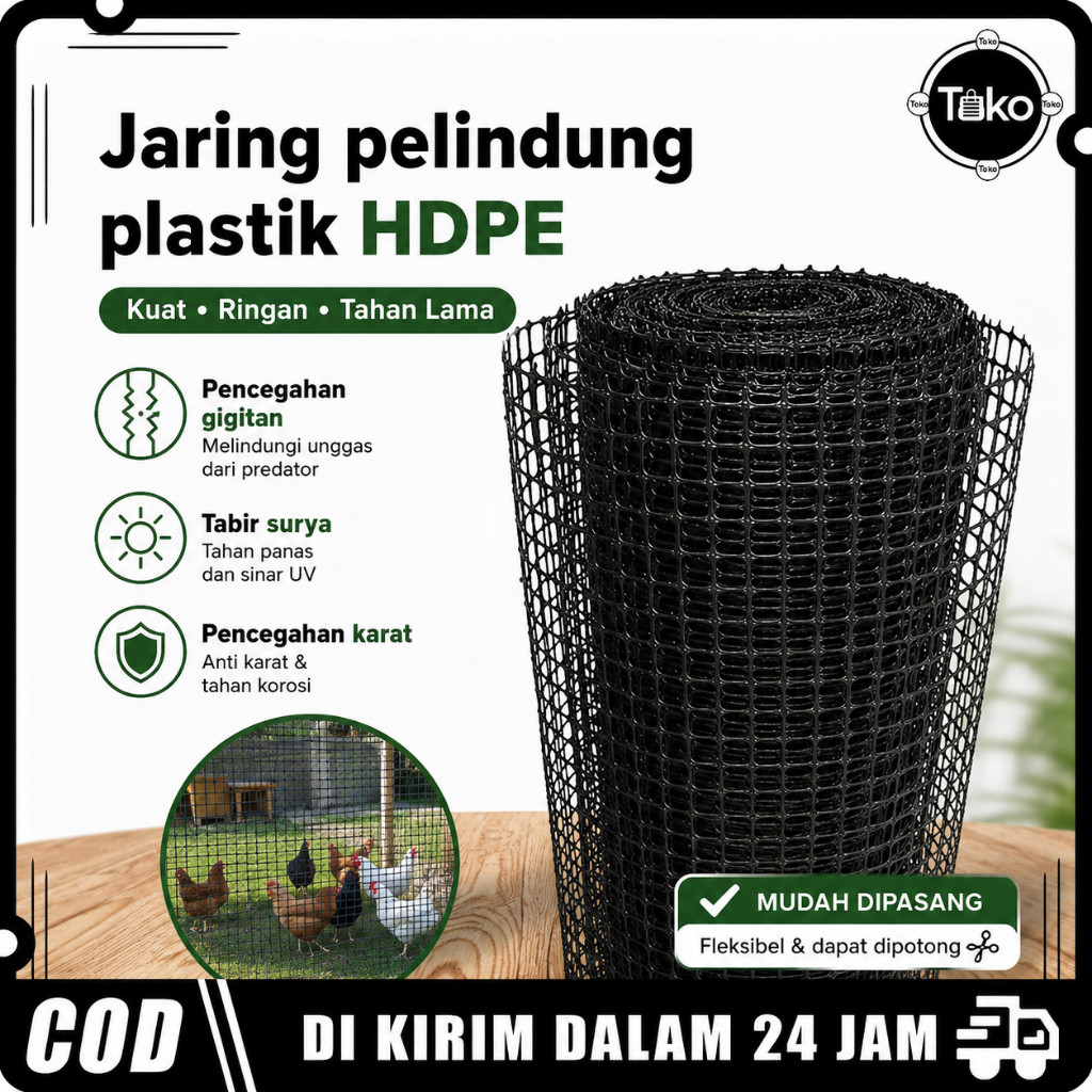 TOKO - Jaring Pagar Plastik HDPE