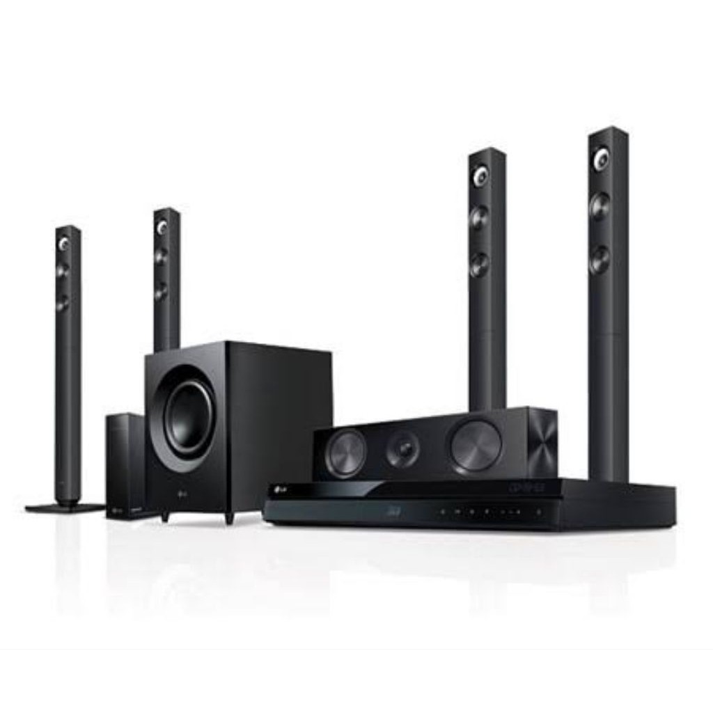 ll HOME THEATER CINEMA SPEAKER SYSTEM LG 3D BLURAY BLU RAY 5.1 1100 WATT SMART TV WIRELESS BH BH7520