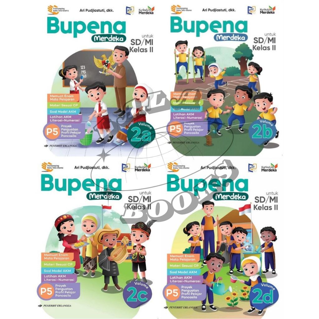 LaLa Books - Bupena (Non Revisi) Kelas 2A 2B 2C 2D SD MI Kurikulum Merdeka