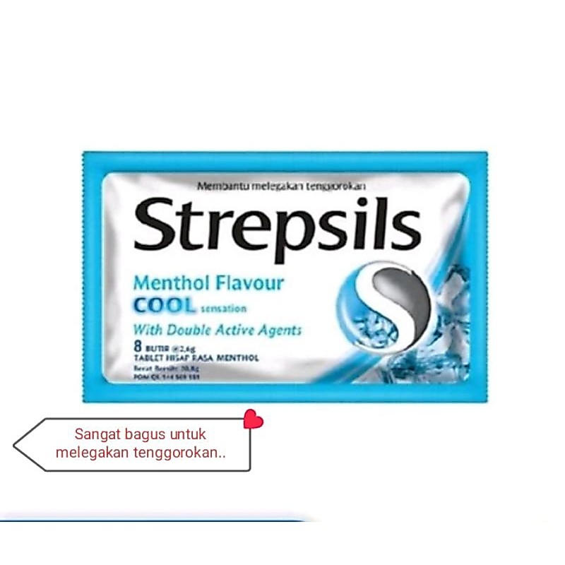 PERMEN STREPSILS,8 butir,, Original,exp2028