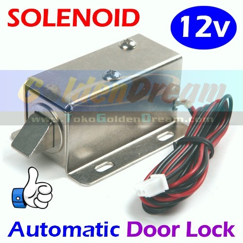 GRD - Kunci Pintu Solenoid Door Lock 12v Automatic Electronic Arduino RFID