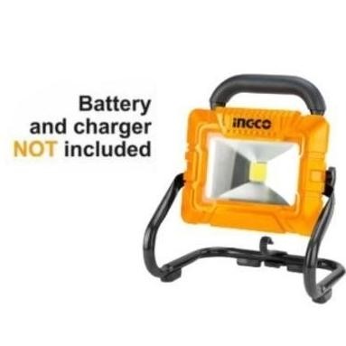 TERBARU - Ingco Lampu Sorot 20 Watt LED Cordless 20V Work Lamp CWLI2025 Baterai