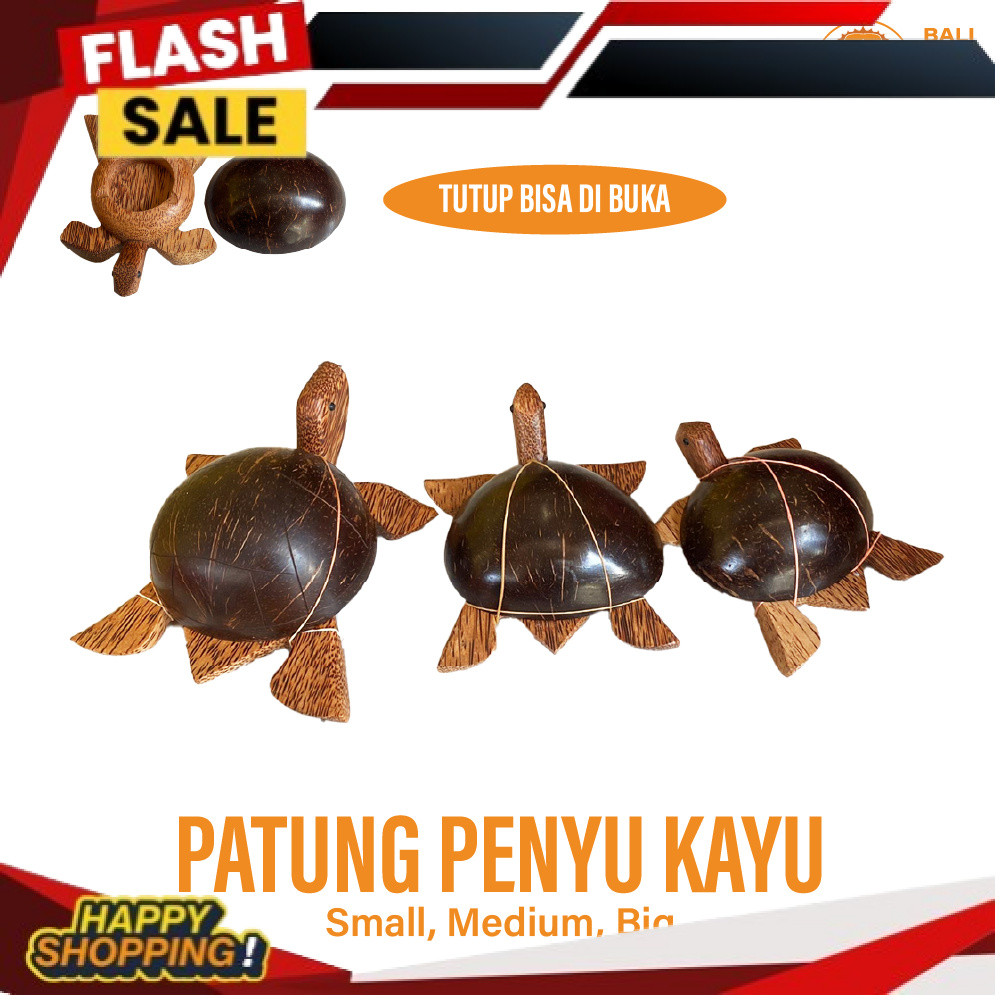 Asbak kura kura Cangkang Buka Tutup - Asbak Penyu - Asbak Rokok - Tempat Puntung Rokok - Asbak Motif