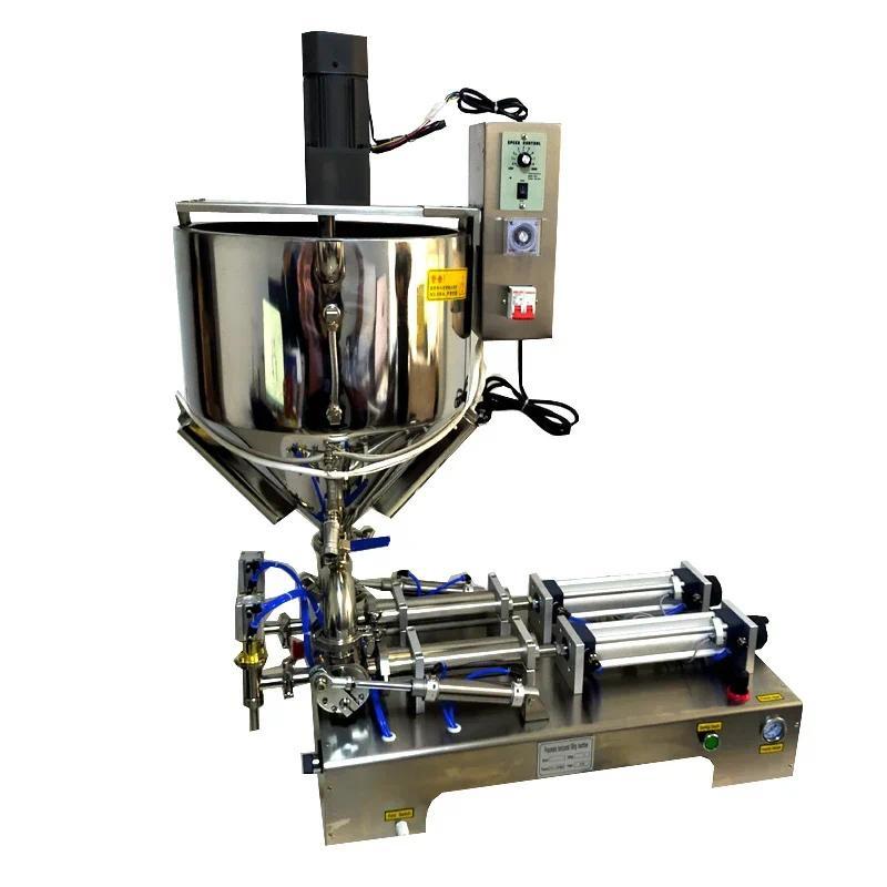 Paste Filling Machine Anti Drip Precise Filling Machine Double Head Pneumatic Filling Machine