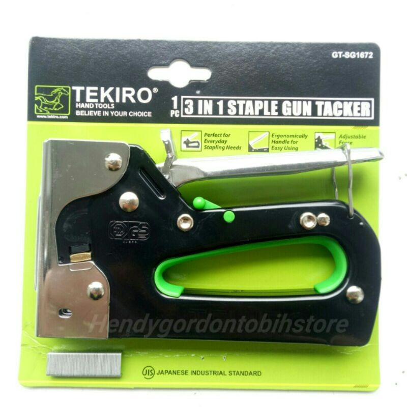 TEKIRO Staple Gun Tacker 3in1 Staples tembak gun Taker Stapler tembak / Staples jok