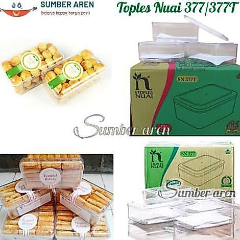 Toples NUAI SN 377-SN 377T Toples Kue Kering Persegi Panjang