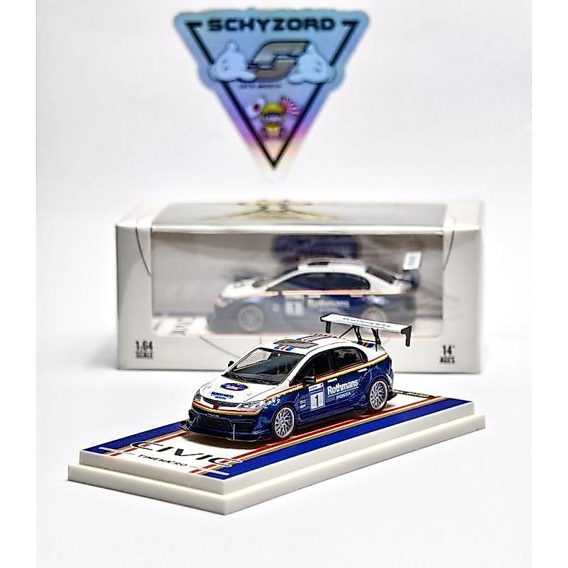 TIME MICRO HONDA CIVIC ROTHMANS RACING FD2 MUGEN TYPE R #1 RACE EDITION LIMITED EDITION