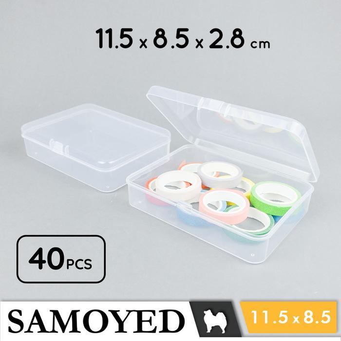 Tempat / Kotak Plastik PP Penyimpanan Kecil Serba Guna / Plastic Storage Box 11.5 x 8.5 x 2.8 / 11,5