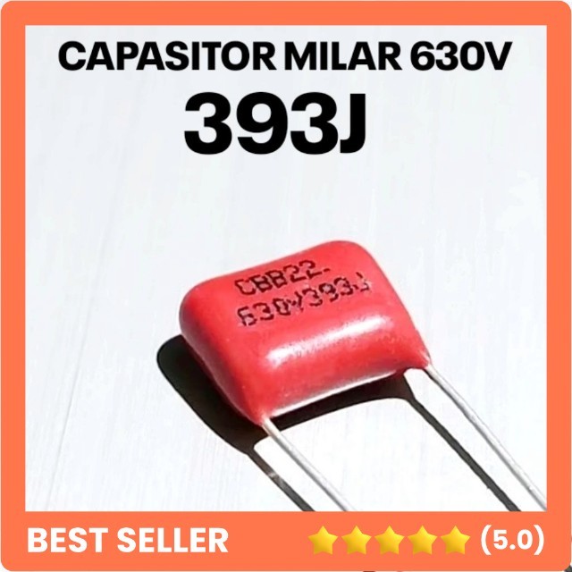 CAPASITOR MILAR 393J 3.9nF 630V 393 630 VOLT CBB22