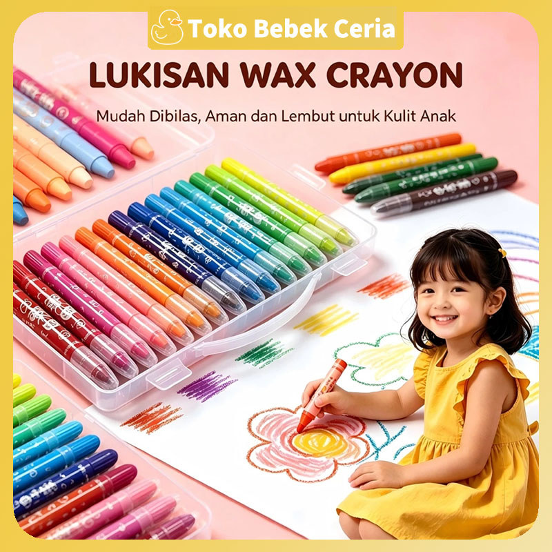 CRAYON GRASP / CRAYON GRASP MATA SEDANG / WATER SOLUBLE CRAYON / SILKY CRAYON / KRAYON WARNA