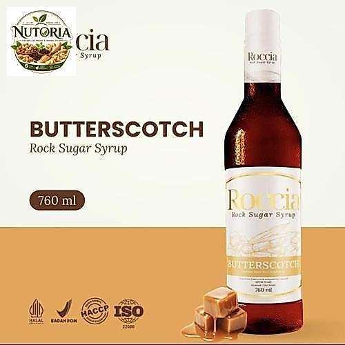Roccia Rock Sugar Syrup Butterscotch - Syrup Gula Batu Rasa Butterscotch