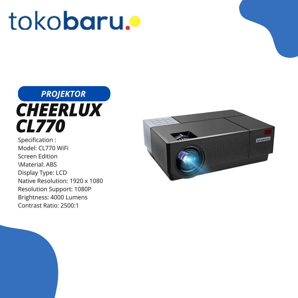 CHEERLUX LED PROJECTOR CL770 WIFI