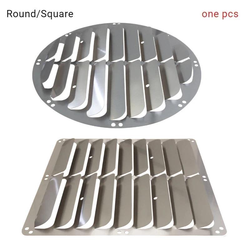 Stainless Steel Outdoor AC Condenser Wind Deflector Anti-Direct Blowing Air Vent Louver Cover Heat P