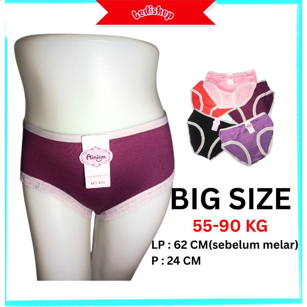 [2pcs] Celana Dalam Nyaman Adem Big size CD Wanita celana dalam wanita pakaian dalam wanita kancut c