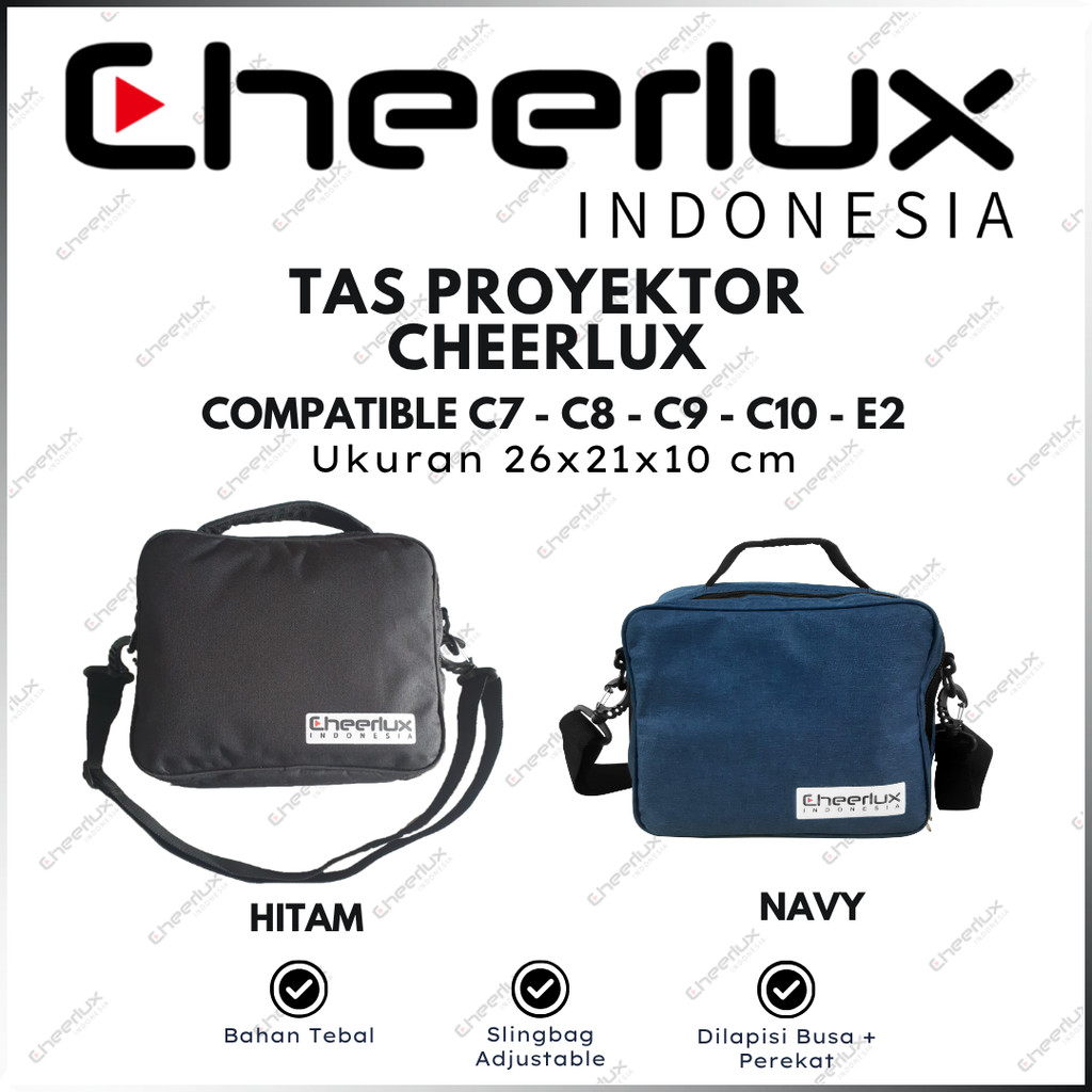 Tas Proyektor Cheerlux Original – Slingbag Multifungsi (C7/C8/C9/C10/E2)