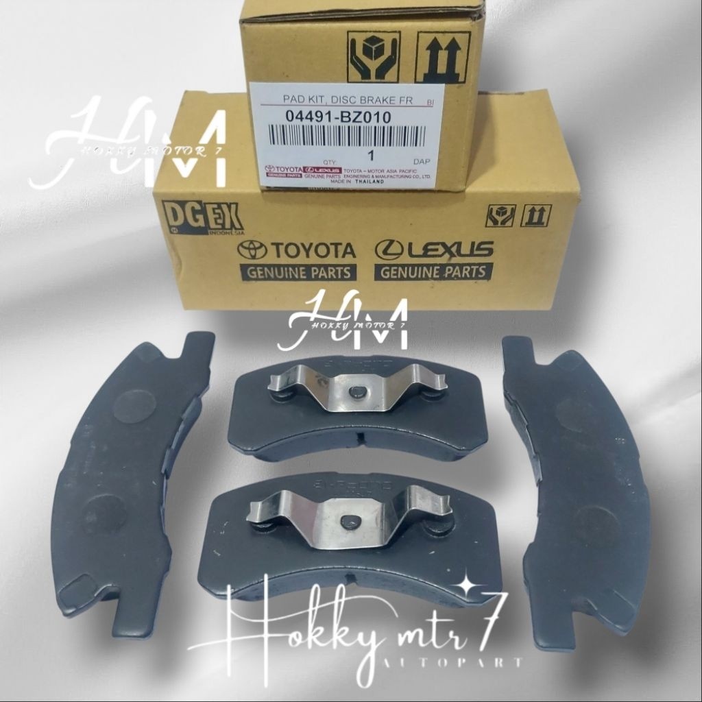 KAMPAS REM DEPAN - BRAKE PAD FRONT AGYA / AYLA ( MANUAL ) 2012 ON 04491-BZ010 / 04491-BZ011