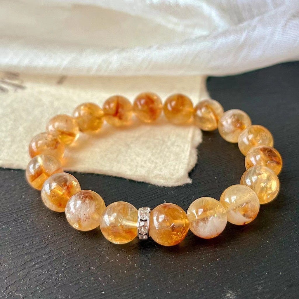 Gelang citrine citrine alami