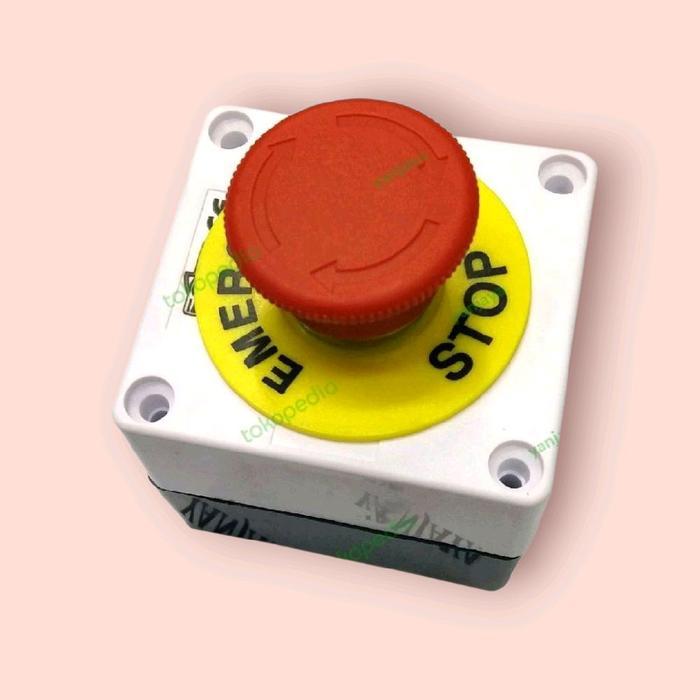 Emergency push button + box/emergency stop push button Set