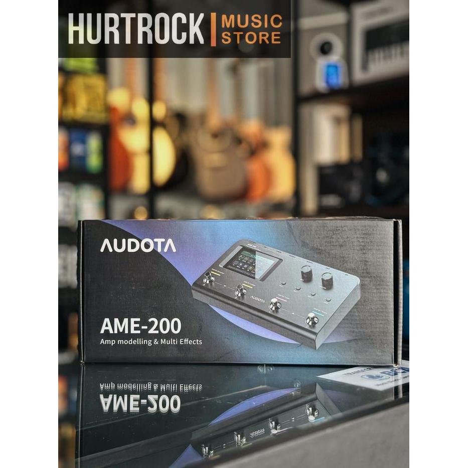ORIGINAL Audota AME-200 Digital Multi Efek dengan 10 Modul Efek & 221 Model Efek untuk Gitaris dan B