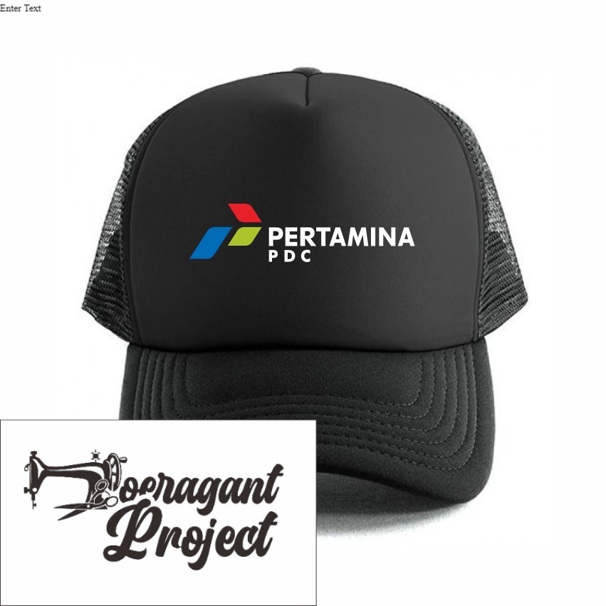 topi jaring pertamina pdc / trucker hat pertamina pdc