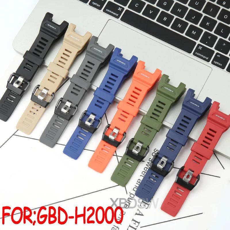 Resin Watchband Suitable for G-Shock Move GBD-H2000 Men's Replacement Band GBD-H2000 Watch Accessori