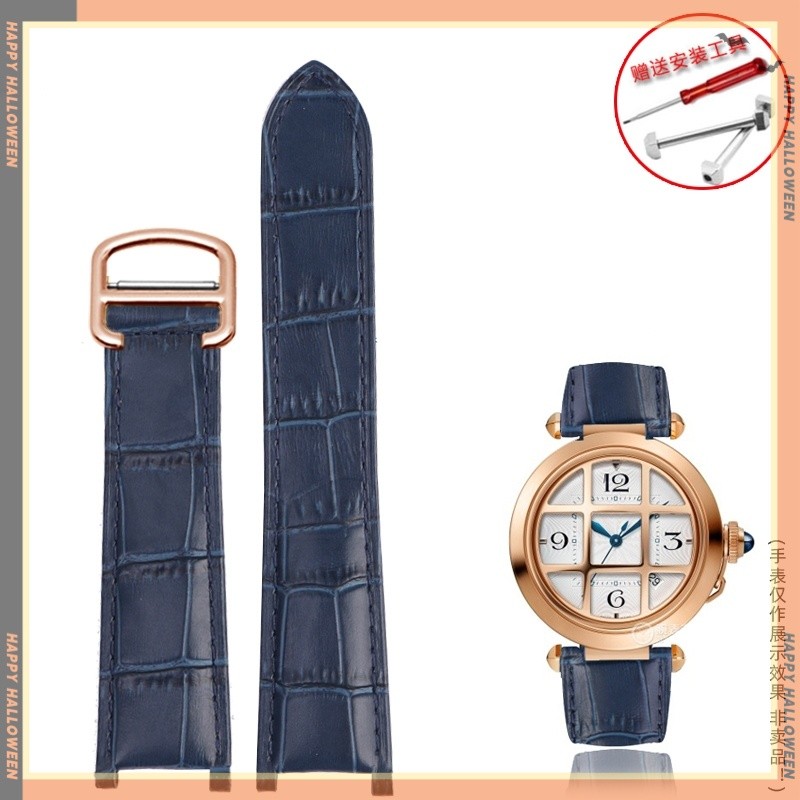 Gelang Jam Kulit Sapi Asli 20mm Khusus Jam Cartier Pasha