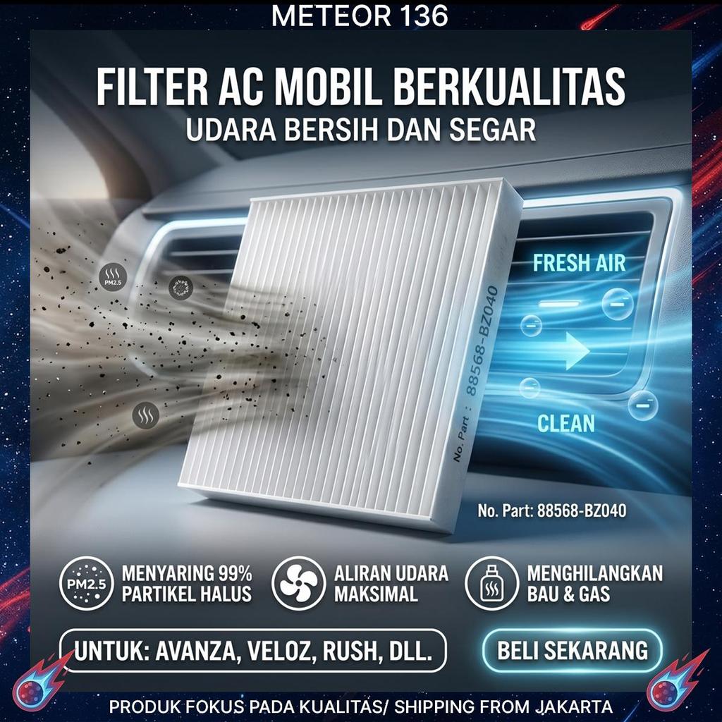 Filter AC Mobil Filter Kabin Saringan Udara Toyota Avanza Rush Agya Calya Daihatsu Xenia Terios Ayla