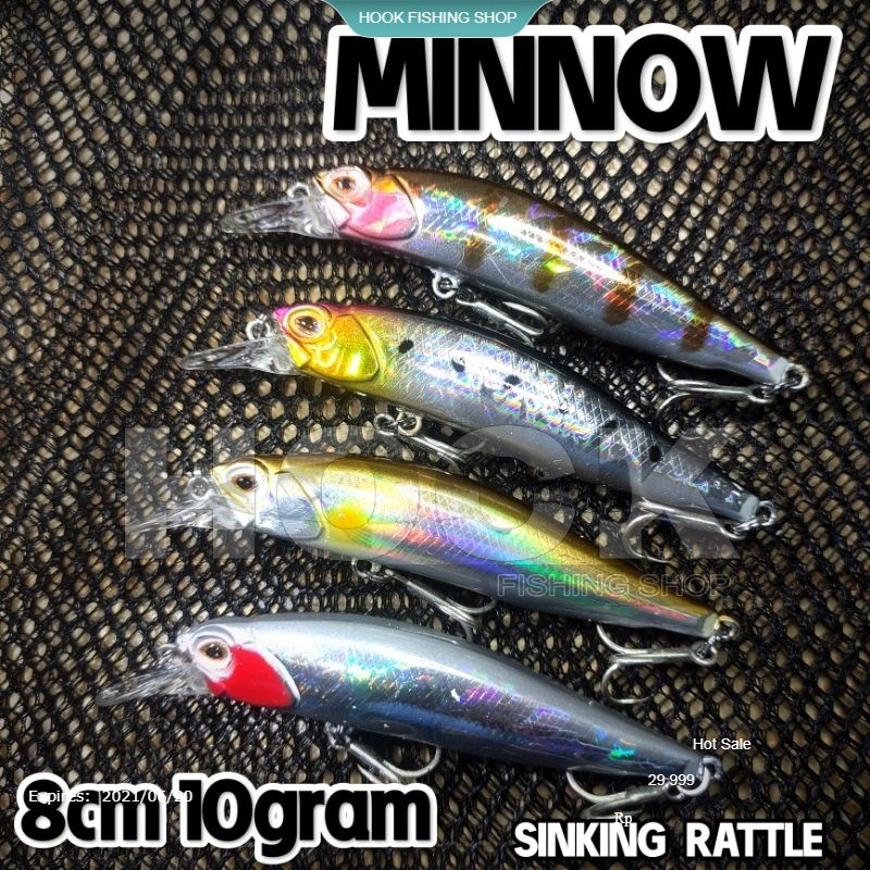 HFS MINNOW SINKING 8cm 10gram umpan casting