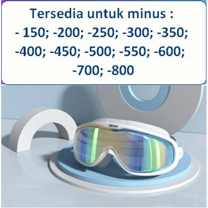 Kacamata Renang Mata Minus Frame Besar Electroplated - KRonly, Elec-150
