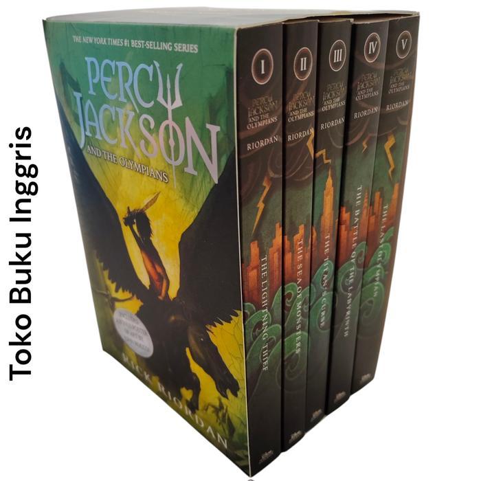 5 books Percy Jackson and The Olympians Box Set English Story