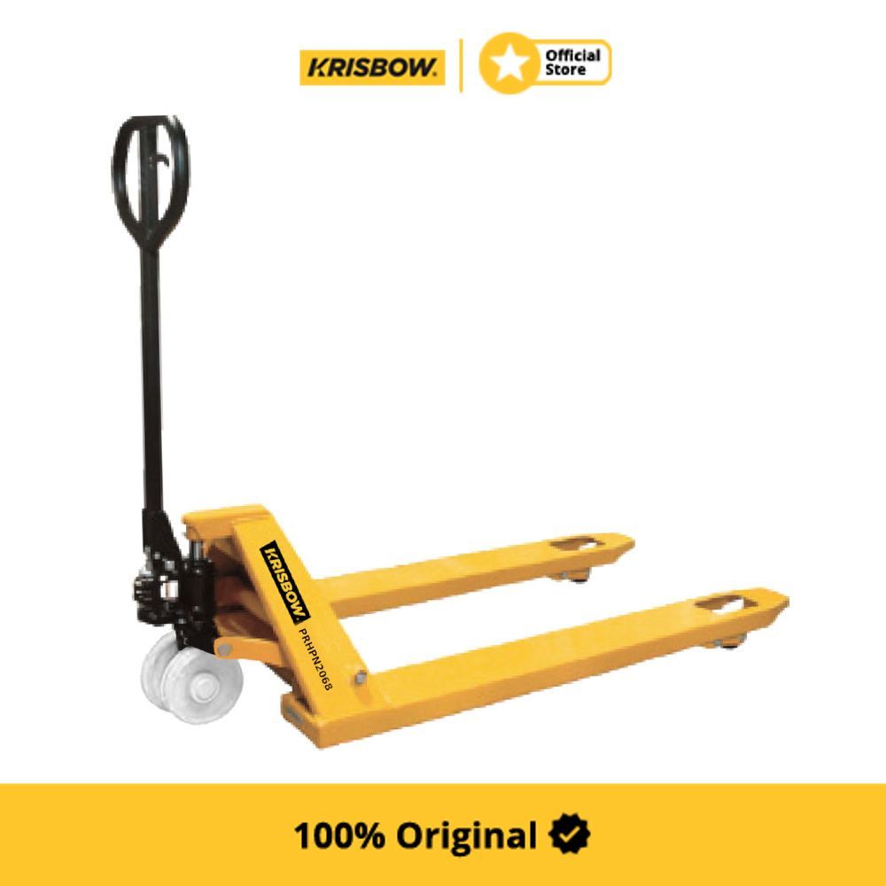 Krisbow Hand Pallet Manual Nylon 68.5x122 cm 2 Ton Material Handling Gudang Angkut Barang Industri